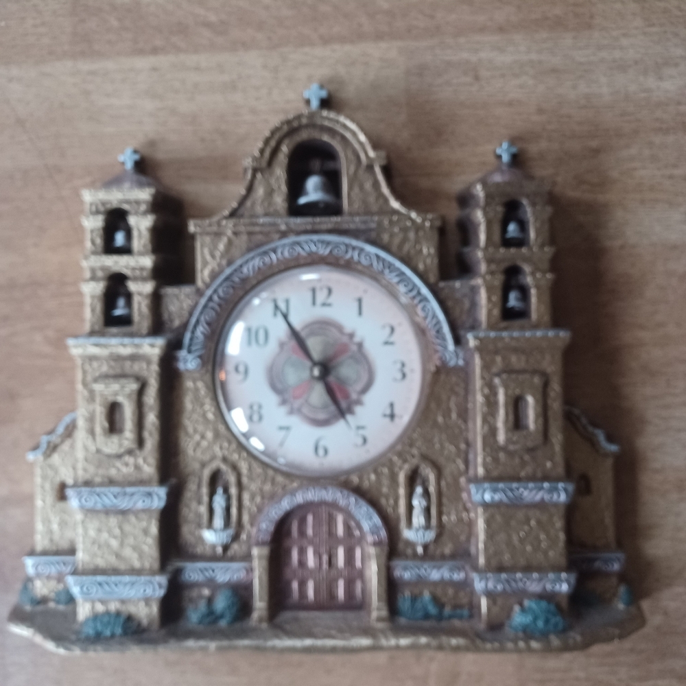 Spanish mission wall clock home Interior 1999